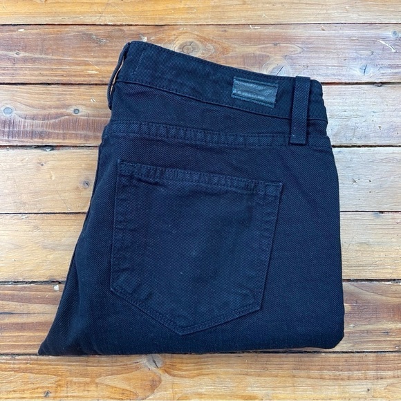 Paige black studded black jeans lightweight denim low rise waist size 27 - Picture 6 of 13